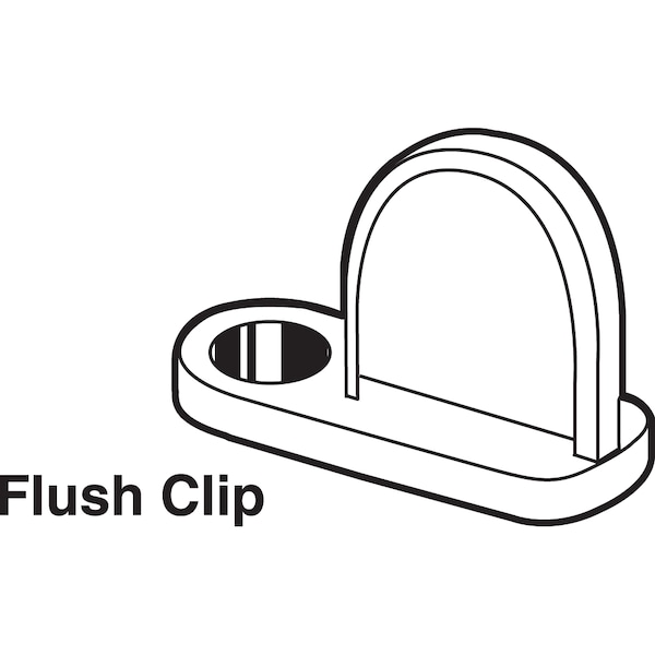 Prime-Line Flush Screen Clips with Screws, Diecast, Mill 12 Pack - PL 7730