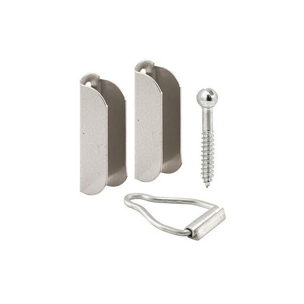 Prime-Line Screen Frame Top Hangers, Fits 3/8 in. Screen Frames, Aluminum, Mill Finish (1 Set) - L 5780