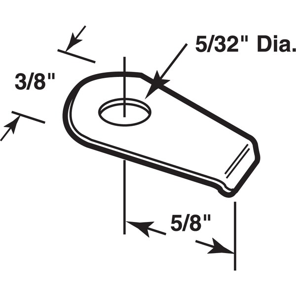 Prime-Line Screen Clips with Screws, Aluminum 1000 Pack - PL 16401