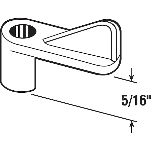 Prime-Line Diecast Zinc 5/16 in. Offset Window Screen Clip, Bronze 8 Pack - L 5832