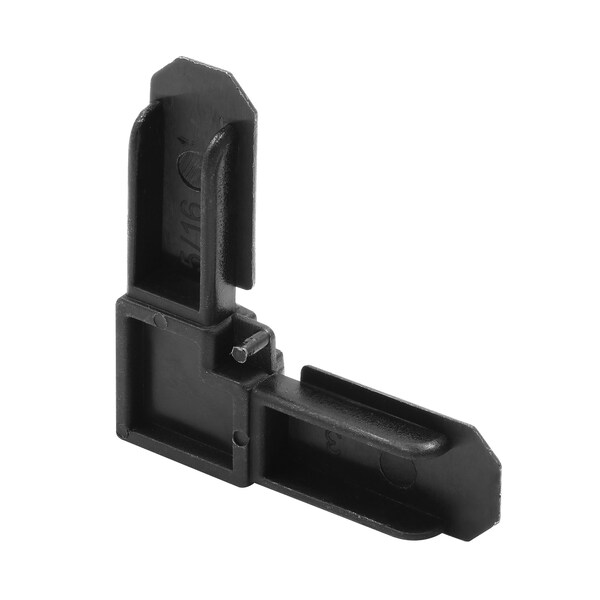 Prime-Line Plastic Screen Frame Corners, 5/16 in. x 3/4 in., Matte Black Finish 4 Pack - PL 77298