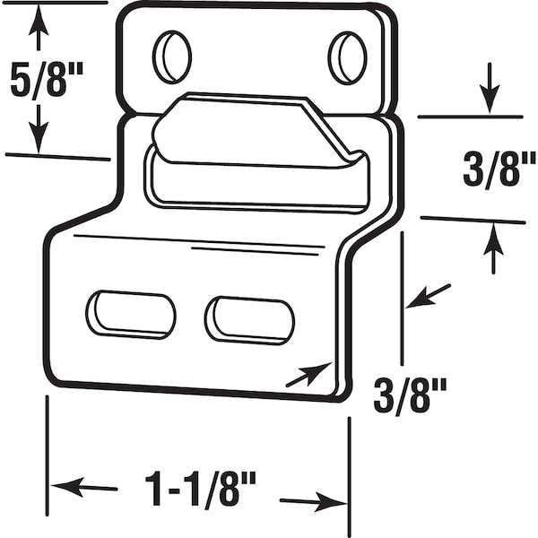 Prime-Line Heavy Duty Storm Window or Screen Panel Hangers, Stamped Steel 4 Sets - L 5791
