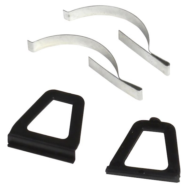 Phifer Phifer Black Aluminum 3 in. W X 6 in. L Pull Tab with Corner Springs 1 pk - 3047254