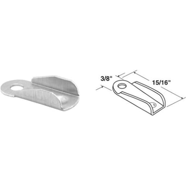 Prime-Line 0.44 in. Wind Screen Wing Clips, White, 4PK - 5198288