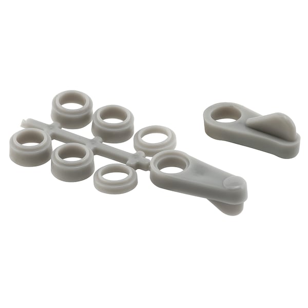 Prime-Line Universal Screen Clips, Fits Flush To 7/16 in., Plastic, Gray 4 Pack - L 5920