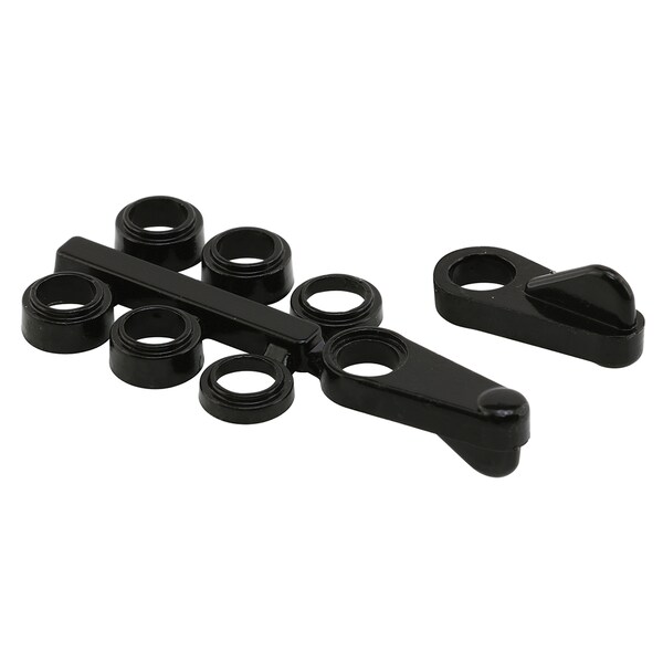 Prime-Line Universal Screen Clips, Fits Flush To 7/16 in., Diecast Zinc, Black 4 Pack - L 5930