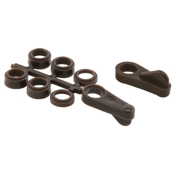 Prime-Line Universal Screen Clips, Fits Flush To 7/16 in., Plastic, Bronze 4 Pack - L 5922