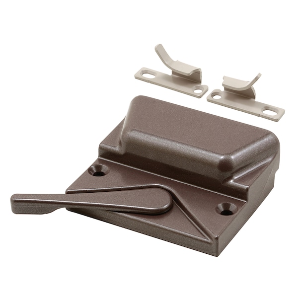 Prime-Line Casement and Awning Window Sash Lock, Zinc Diecast Construction, Bronze Single Pack - TH 24152-A