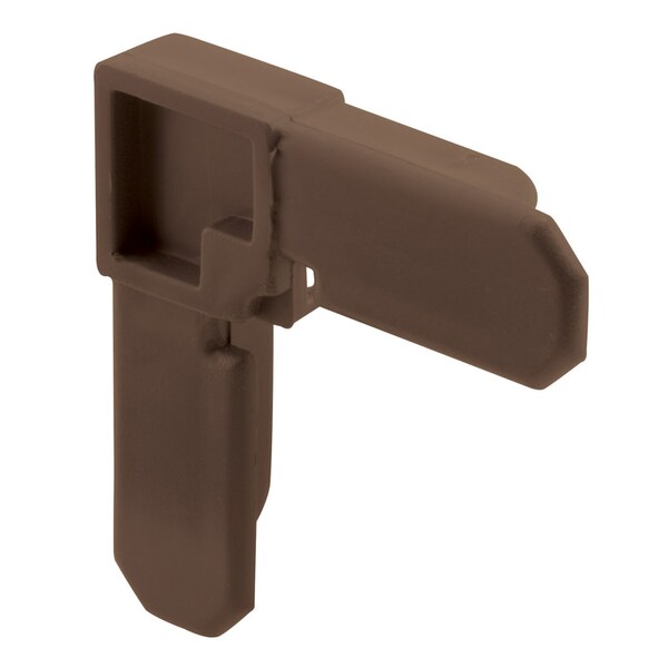 Prime-Line Prime-Line Bronze Plastic 3/8 in. W X 3/4 in. L Screen Frame Corner 1 pk - PL14273