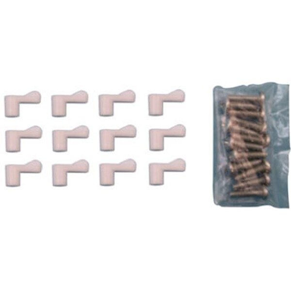 Prime-Line Prime Line PL 7773 0.31 in. Screen Clips With Screws - White - 767624