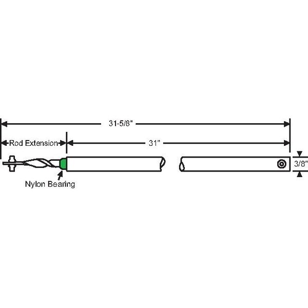 Strybuc 31in Green Spiral Balance - 76-SMS31G