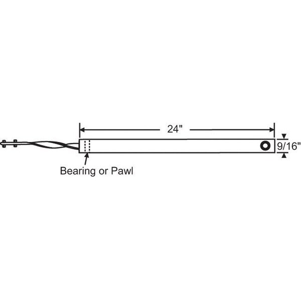 Strybuc 24in White Tilt Balance - 85-P24W