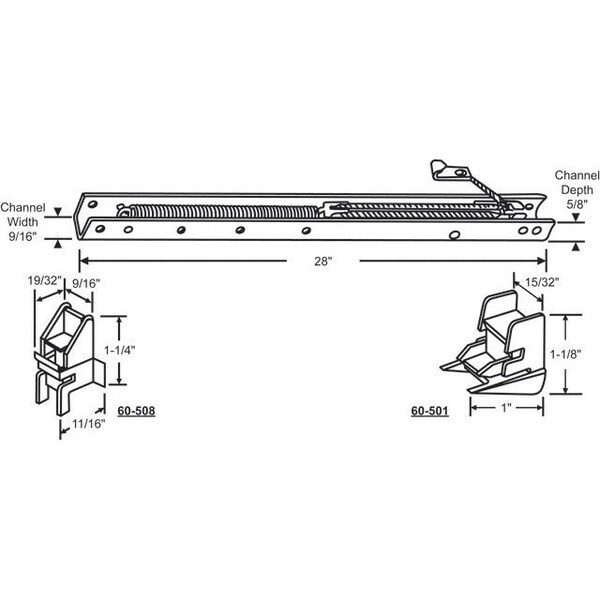 Strybuc 28in Window Channel Balance - 60-273-21