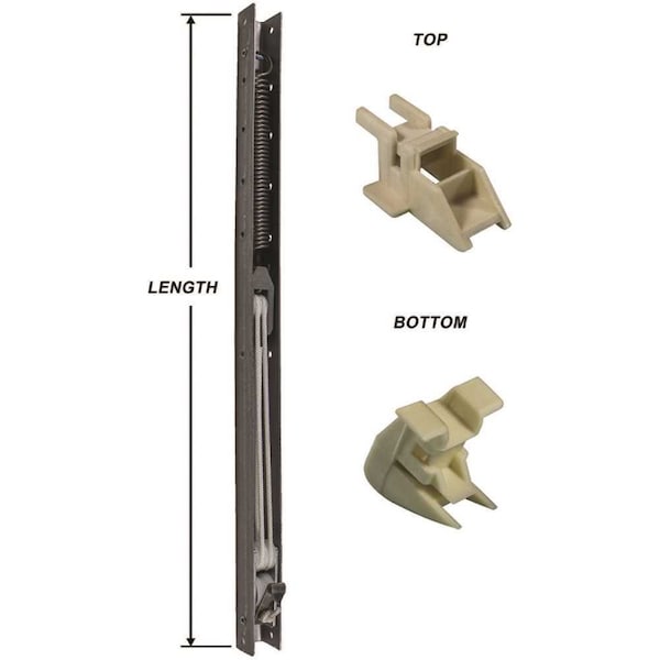 Strybuc 32 in. L Window Channel Balance 3130 with Top and Bottom End Brackets Attached 9/16 x 5/8 in. D, 4PK - 60-313-3H4