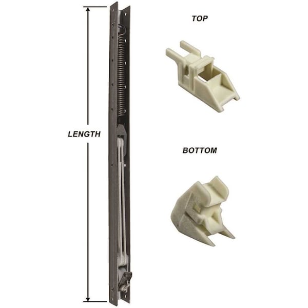 Strybuc 32 x 9/16 x 5/8 in. D Window Channel Balance 3130 with Top and Bottom End Brackets Attached, 4PK - 60-313-1H4
