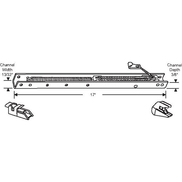 Strybuc 17in Channel Balance 3/8 Depth - 64-162-1