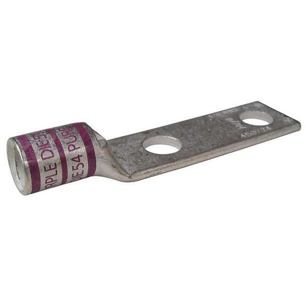 Zoro Select Conector de Compresión de Dos Agujeros para Terminal, 4/0 AWG - 24C440