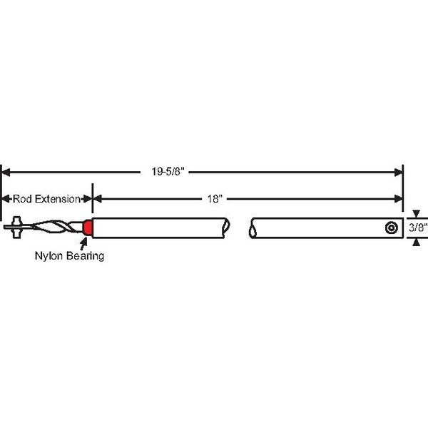 Strybuc 18in Red Spiral Balance - 76-SM18R
