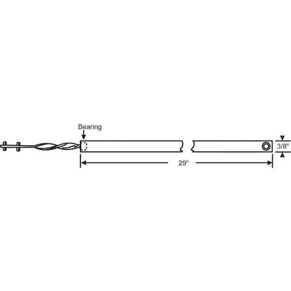 Strybuc 29in 3/8 HD Tilt Balance White - 83-P29HDW