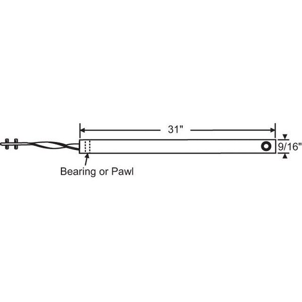 Strybuc 31in White Tilt Balance - 85-P31WHD-4