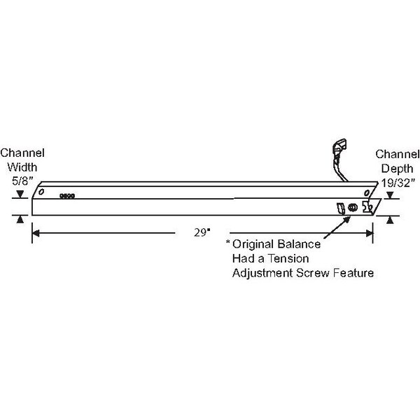 Strybuc 29in Channel Balance 16-23Lbs - 61-283