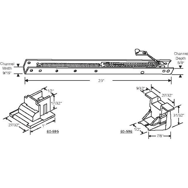 Strybuc 23in Window Channel Balance - 60-222-28