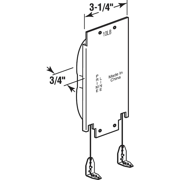 Prime-Line 10 Pound, Steel, Wood Sash Balance Single Pack - H 3580