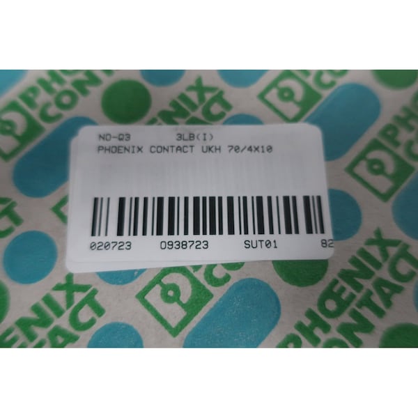 Bloque de terminales y contacto de Phoenix Contact, UKH 704X10 - UKH 70/4X10.