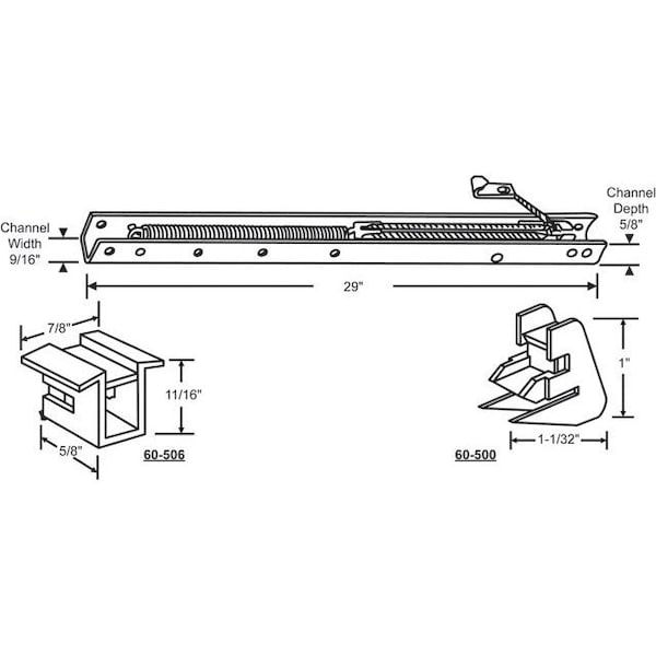 Strybuc 29in Window Channel Balance - 60-284-6