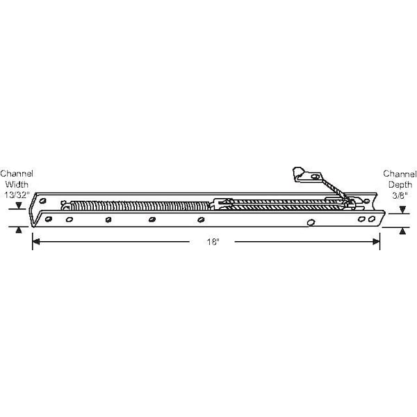 Strybuc 18in Channel Balance 3/8 Depth - 64-172