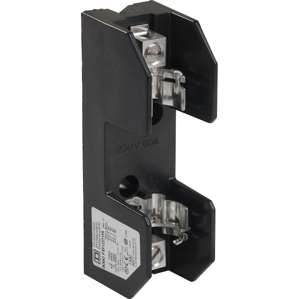 Bloque de terminales Square D, Linergy, portafusible, Clase R, 60A, 250V, 1 polo - 9080FB1221R
