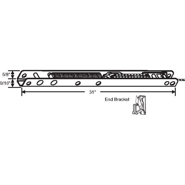 Strybuc 31in Ribbed Channel Balance - 62A-30TG-2