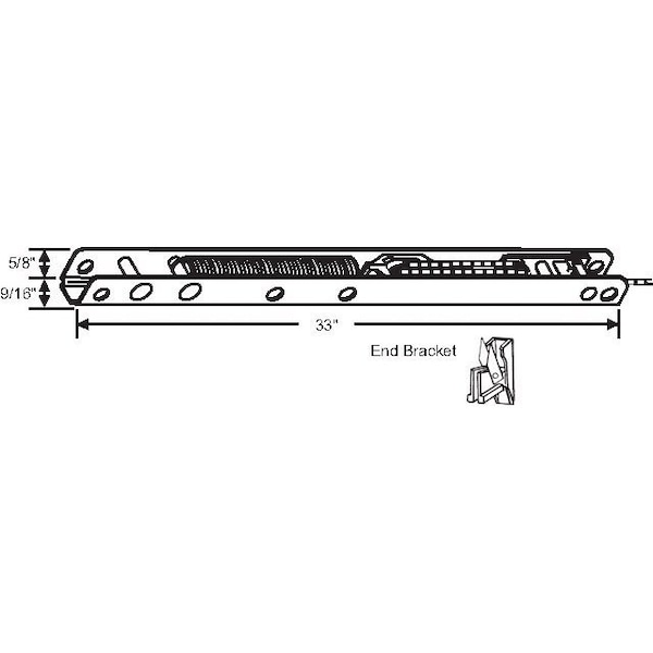 Strybuc 33in Ribbed Channel Balance - 62A-32TG-2