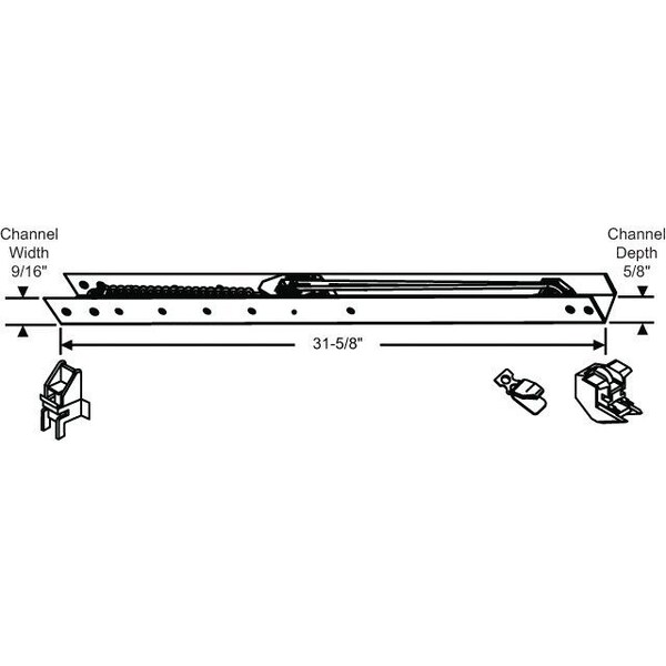 Strybuc 31-5/8 Channel Balance 27-30Lb - 60G-315-4T