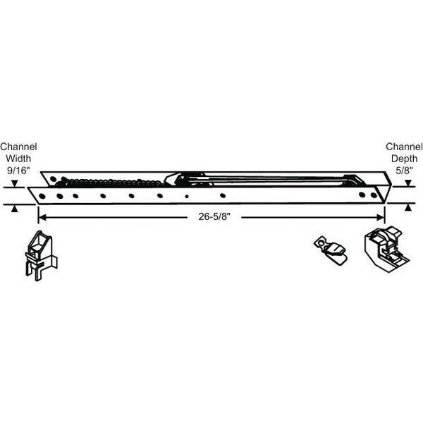 Strybuc 26 5/8 Channel Balance 18-25Lb - 60G-264-4T