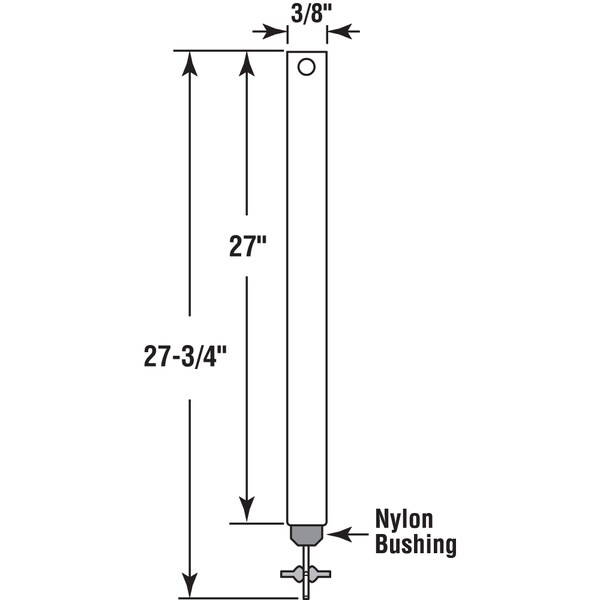 Prime-Line 27 in. x 3/8 in. Spiral Non-Tilt Balance, Red Tip Single Pack - FM 2720