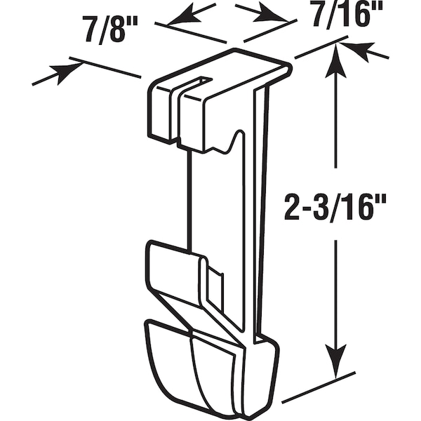 Prime-Line International Lift Hook for Right Handed Balance 2 Pack - H 3904