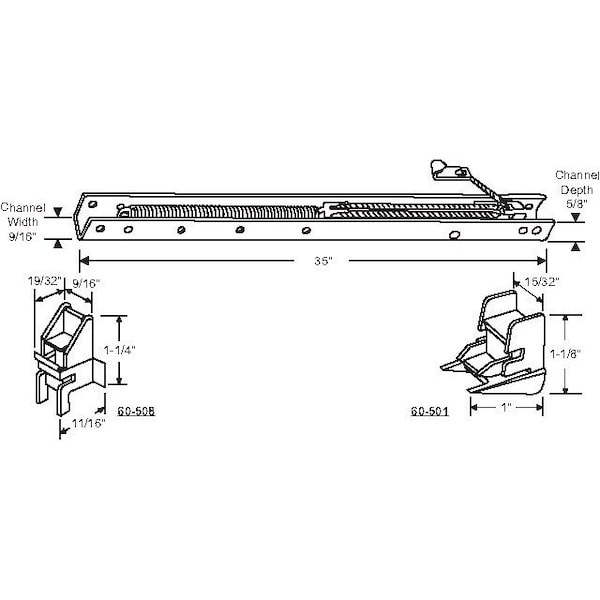 Strybuc 35in Window Channel Balance - 60-342-21