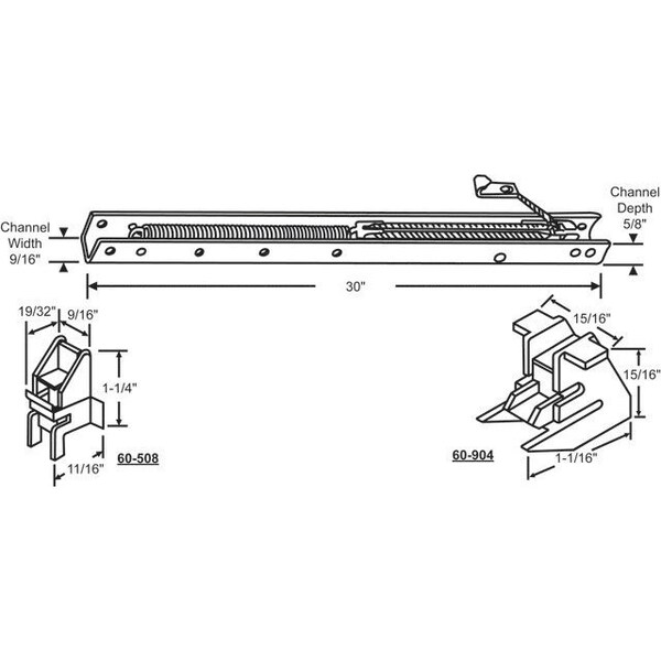 Strybuc 30in Window Channel Balance - 60-293-40
