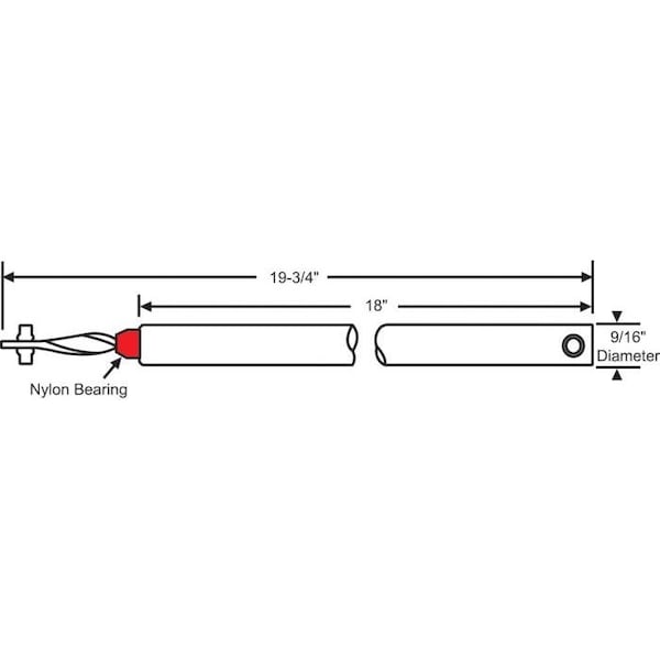 Strybuc 18" SPIRAL BALANCE RED - 70-N18RR