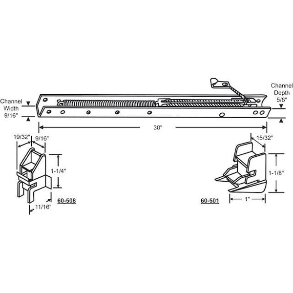 Strybuc 30in Window Channel Balance - 60-293-21