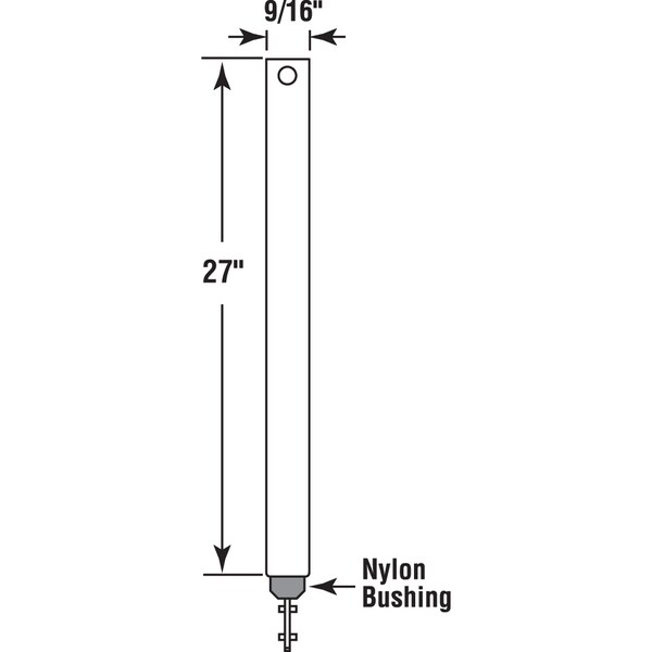 Prime-Line 9/16 in. x 27 in. Spiral Tilt Balance, Red Tip Single Pack - FH 2720