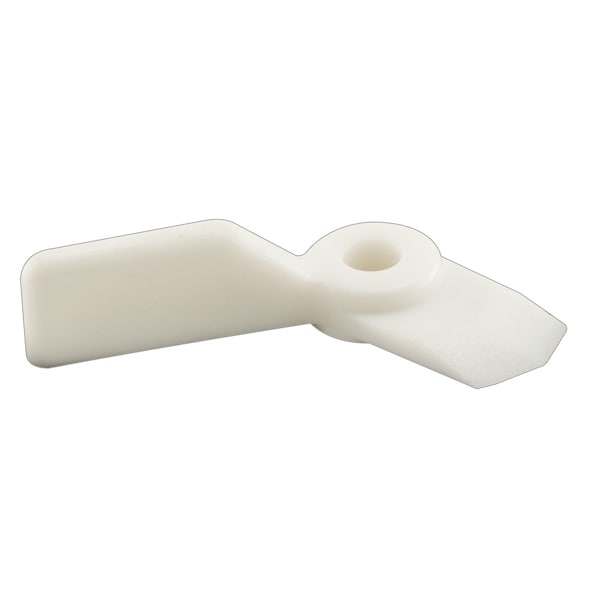 Prime-Line Turn Buttons, 1/16 in. Offset with a 9/16 in. Reach, Plastic, White 8 Pack - L 5851