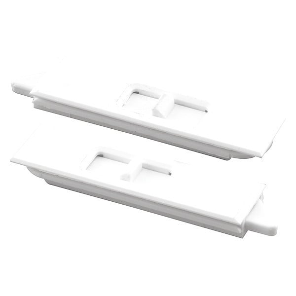 Primeline Tools Tilt Latch Pair, White Plastic Construction, Spring-Loaded, Snap-In (1 Pair) - MP2734