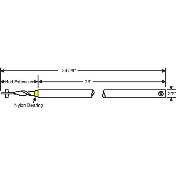 Strybuc 36in Yellow Spiral Balance - 76-SMS36Y
