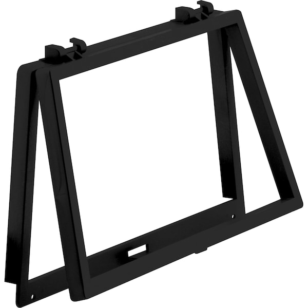 Prime-Line Wicket, 6-1/8 in. x 10-1/8 in., Black Plastic (Single Pack) - PL 14695
