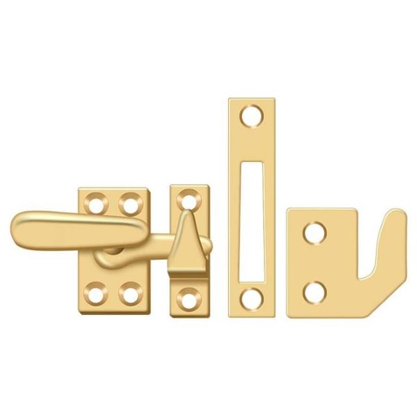 Deltana Window Lock, Casement Fastener, Small Lifetime Brass - CF066CR003