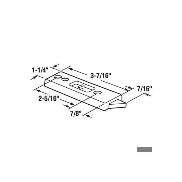 Prime-Line Tilt Latch, Black Plastic, for Vinyl Windows, 2-5/16 in. Hole Centers, Safety Lock Feature (1 Pair) - F 2697
