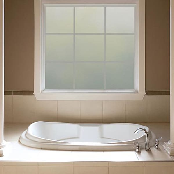Gila Gila Privacy Control Clear Frosted Glass Indoor Window Film 36 in. W X 78 in. L - 50165292