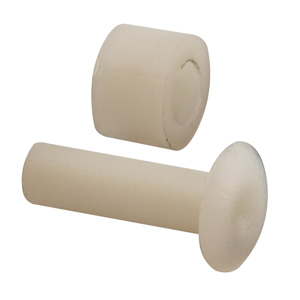 Prime-Line Sliding Window Roller, with Axle Pins, 7/32 in. Flat Nylon 4 Pack - G 3031